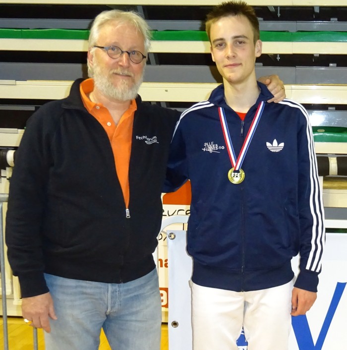 Louis Maxime Piton médaillé de bronze Championnat de France 2015 cadet N2